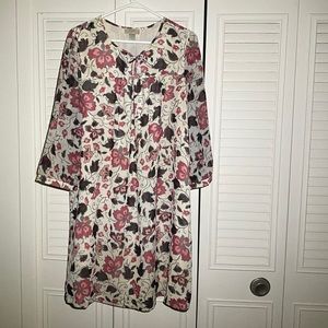 LOFT Floral Dress-Large